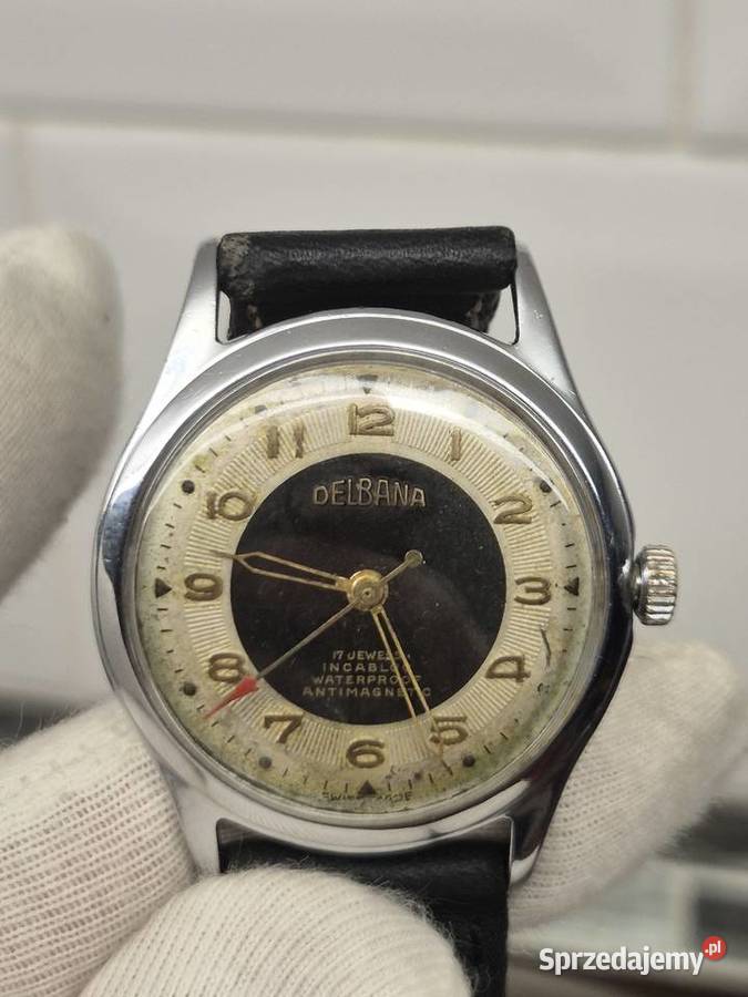 Zegarek Delbana vintage Swiss Chorzów