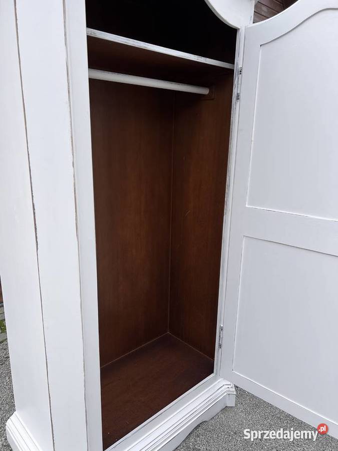 Szafa jednodrzwiowa wąska drewniana shabby Żary