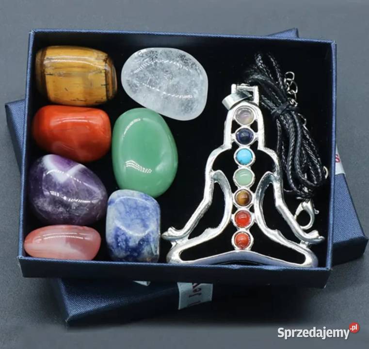 Czakra kamienie do medytacji 7 czakr wisiorek śląskie Katowice sprzedam