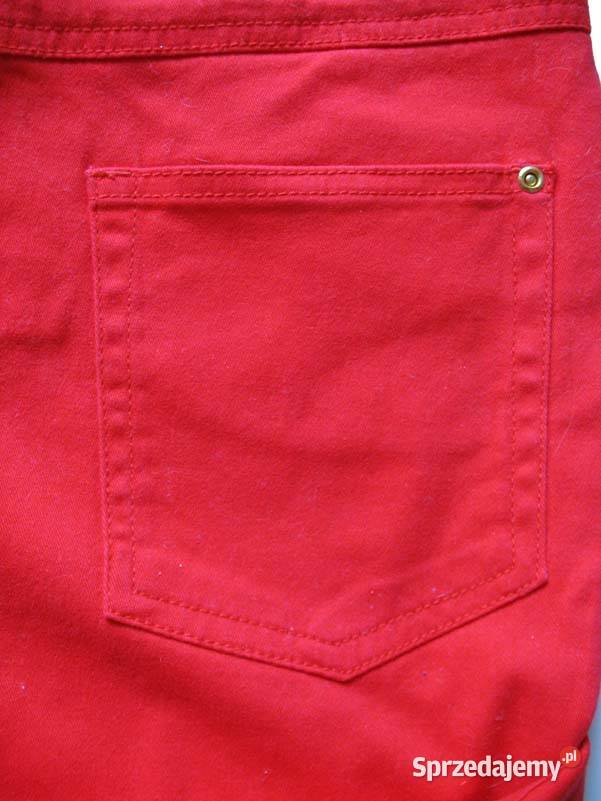 Czerwone Szorty spodenki dżinsy 34 XS biodra 88 mazowieckie