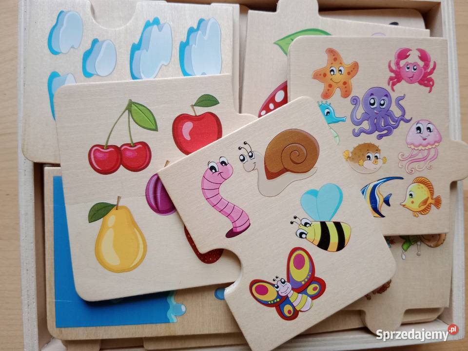 Playtive Junior Puzzle drewniane cyfry Edukacyjne wielkopolskie Poznań