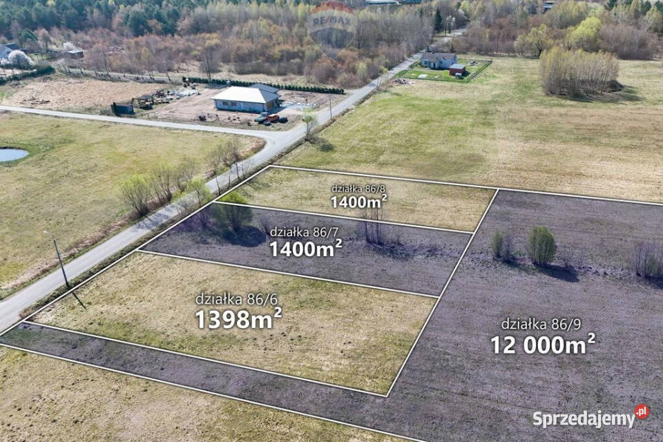 Działka 13 400 m2 z warunkami zabudowy Ładne