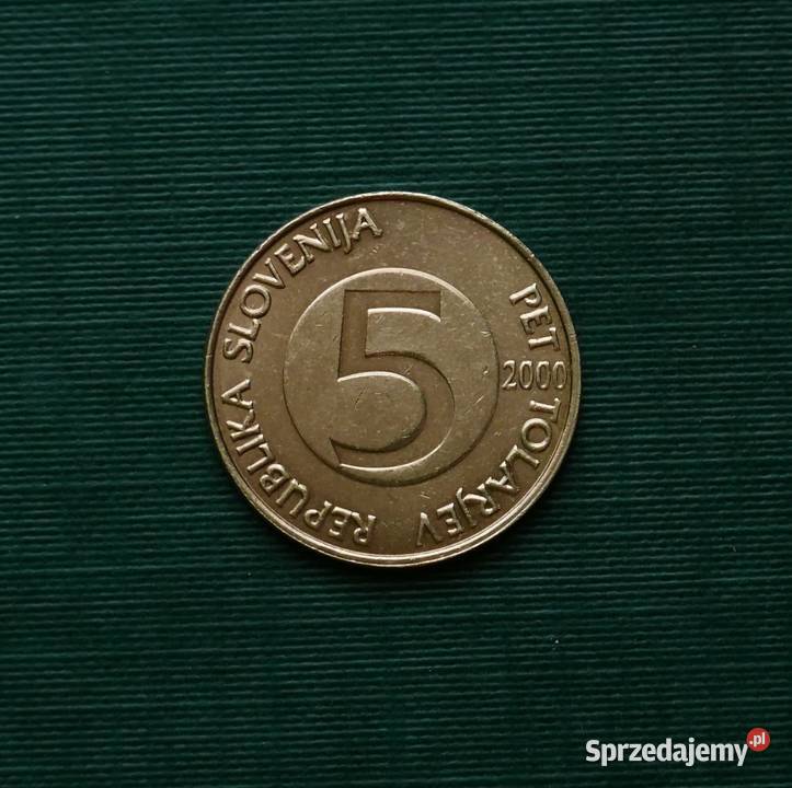 SŁOWENIA 5 tolarów 2000r Antyki, Sztuka, Kolekcje śląskie Gliwice