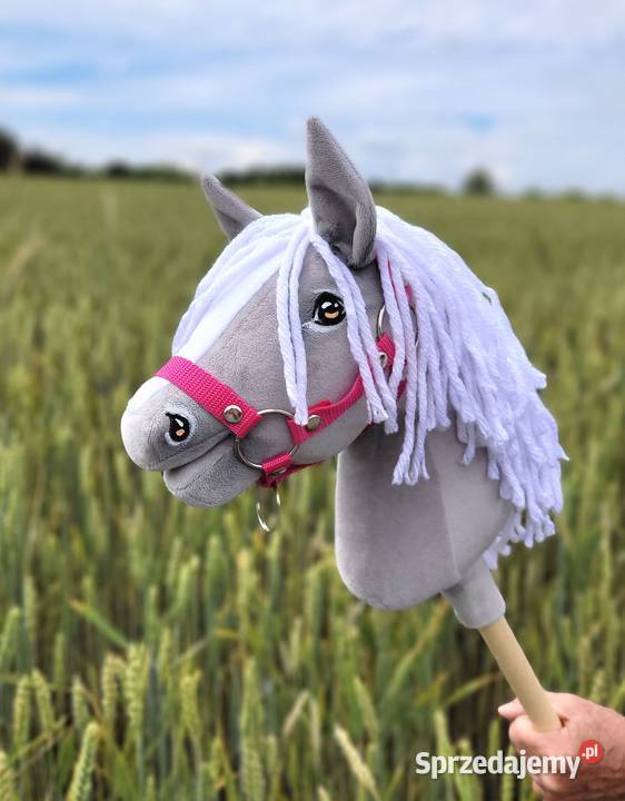 Hobby Horse Mały koń na kiju Premium siwy III A4 Bielsk Podlaski