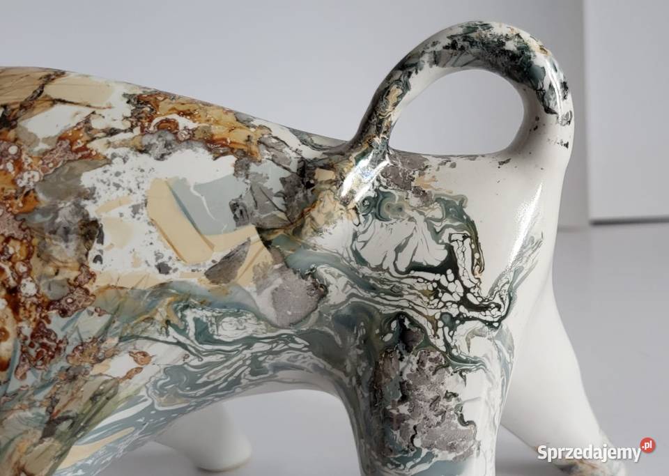 BYK Znak zodiaku Figurka Byczek ceramiczny Sierakowice