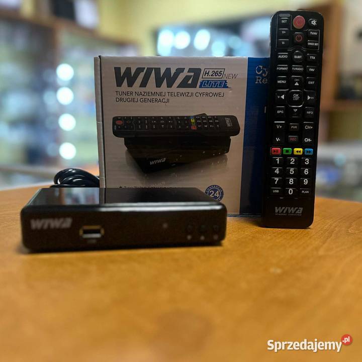 Tuner DVBT2 WIWA H265 LITE dekoder telewizji sprzedam