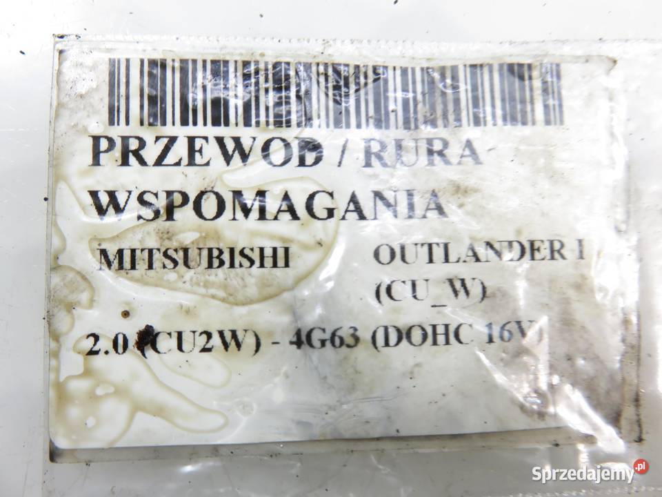 PRZEWÓD WSPOMAGANIA MITSUBISHI OUTLANDER I 20 Przewody układu wspomagania