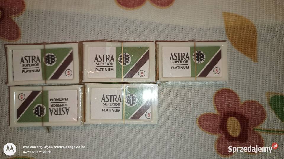 Żyletki ASTRA z czasów PRLu Pozostałe Włodawa