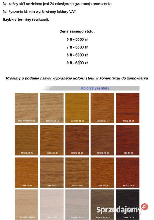 Stół bilardowy ARKANA 6 ft z siatkami Polski sprzedam