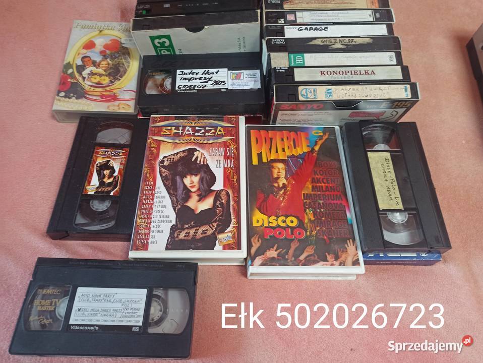 kaseta VHS film mgnetowid warmińsko-mazurskie sprzedam