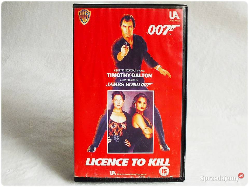 Kaseta VHS Film James Bond 007 Licencja na