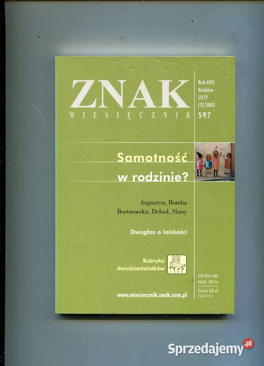 Znak Miesięcznik LVII 597 zachodniopomorskie Szczecin sprzedam