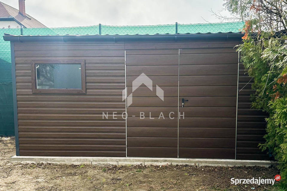Schowek Domek Ogrodowy 5x2m Brama Dwuskrzydłowa Tychy