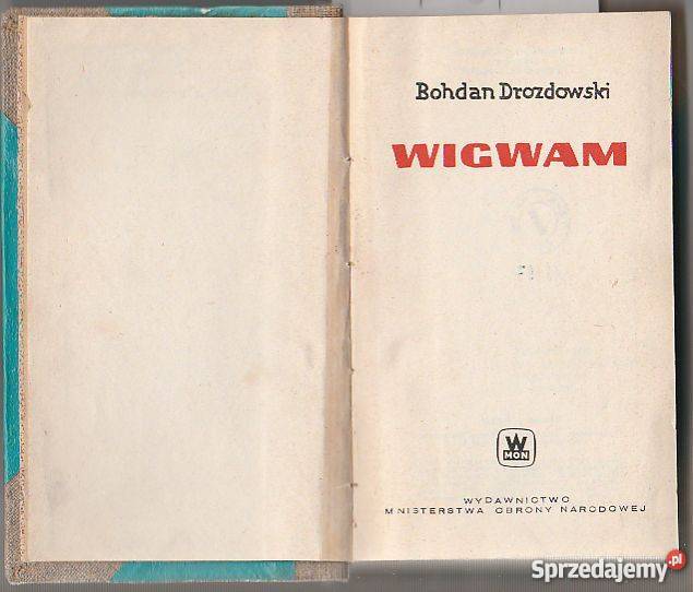 7081 WIGWAM BOHDAN DROZDOWSKI Proza i poezja Czyrna sprzedam