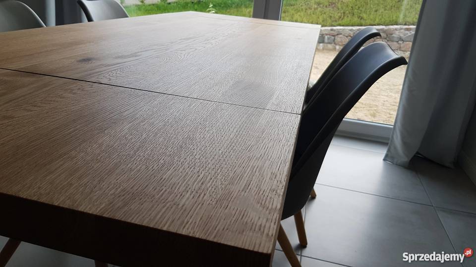 Stół dębowy industrialny nowoczesny loft 75cm Grzybno