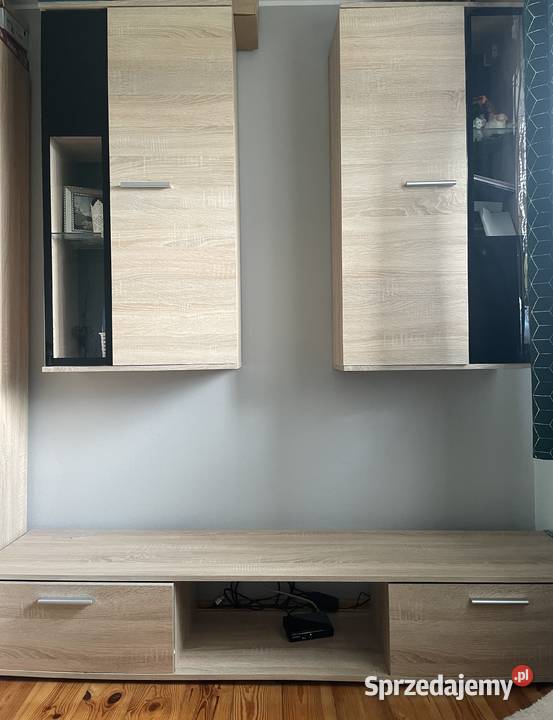Nowoczesna meblościanka w kolorze dąb sonoma Włoszczowa