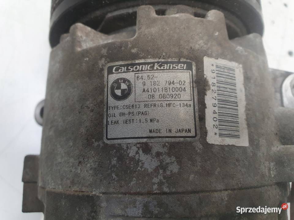 BMW E87 E90 20 i SPRĘŻARKA KLIMATYZACJI 9182794 Kompresory klimatyzacji Janów