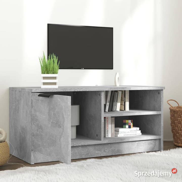 Szafka pod TV szarość betonu 80x35x365 WM811474 mazowieckie Warszawa