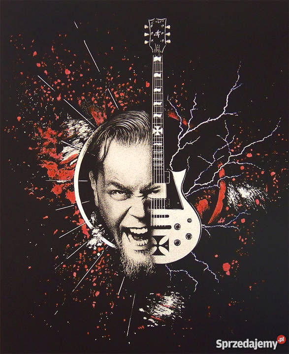 Grawerowany obraz w blasze James Hetfield