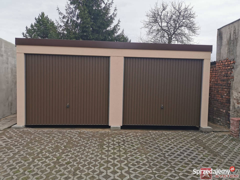 Garaż dwustanowiskowy blaszany tynkowanyRATY śląskie Kaczyce
