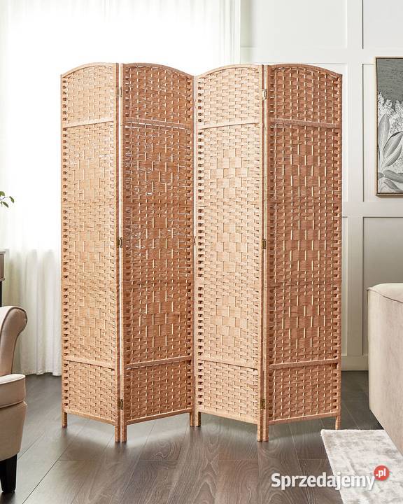 4panelowy parawan pokojowy Naturalny 163 170 Świdnica