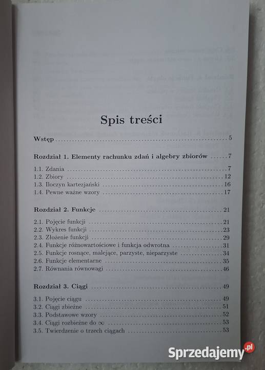 Matematyka wybrane zagadnienia Jan Rusinek Warszawa