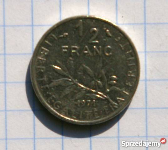 12 FRANC PÓŁ FRANKA 1971 FRANCJA