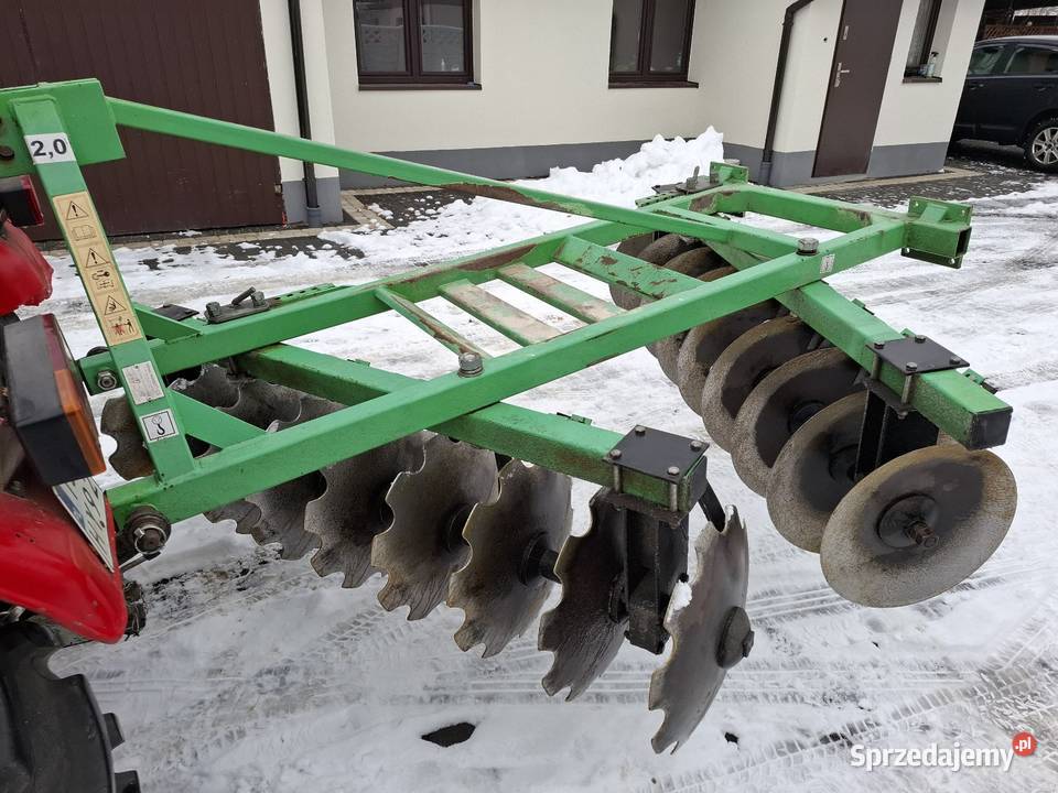 Brona talerzowa Bomet 2x9 nieuszkodzony Brody