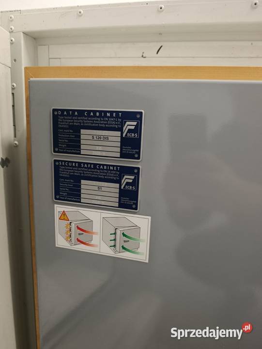 Certyfikowany sejf ognioodporny sprzedam