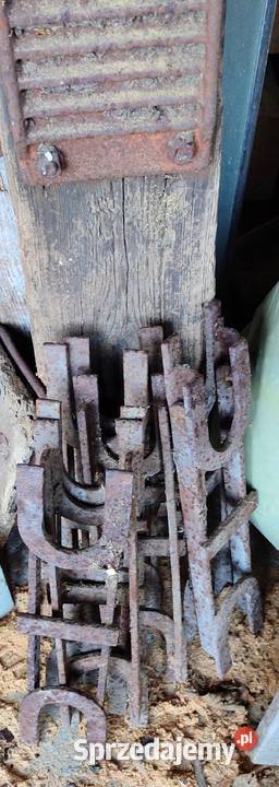 Zawiasy żelazne kute duże pomorskie Lipnica