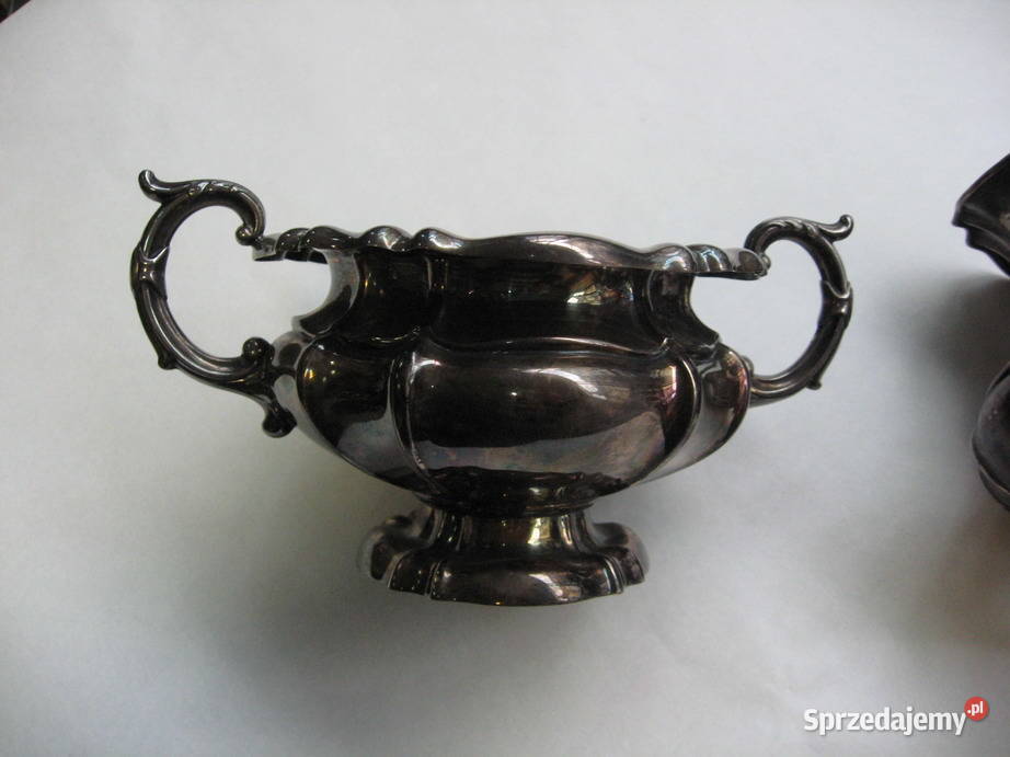 Cukiernica i mlecznik XIX w srebro pr 925