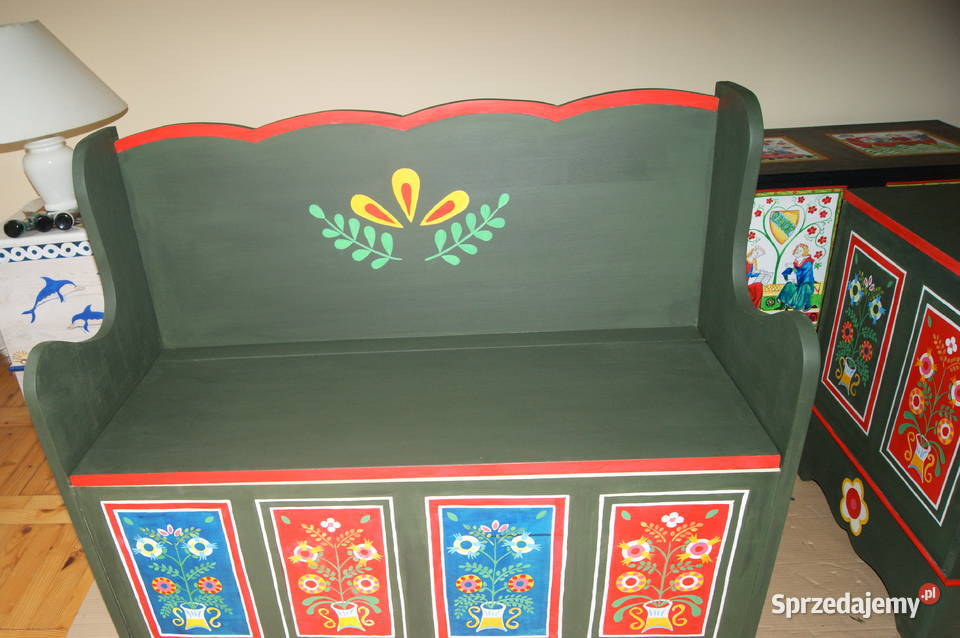 SKRZYNIA POSAGOWA RĘCZNIE MALOWANA