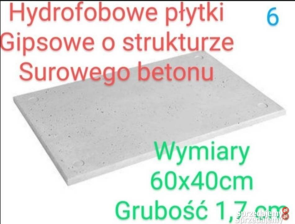 Płytki do wewnątrz hydrofobowe efekt surowego wielkopolskie Ostrzeszów
