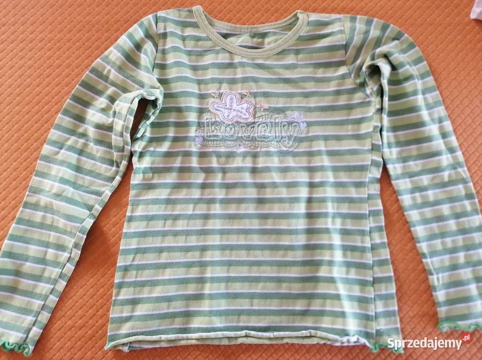 Bluzka z długim rękawem zielona rozmiar 110116 Łódź