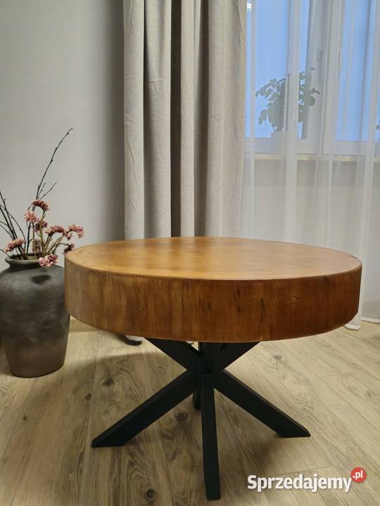 Stolik kawowy plaster drewna Niepołomice