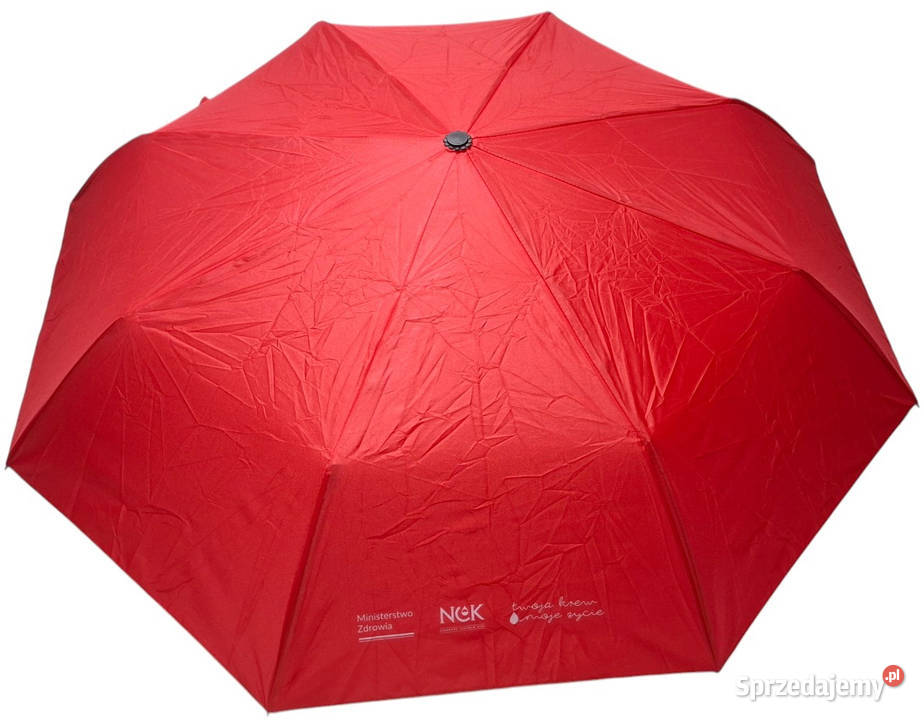 Parasol automatyczny składany czerwony 56x96 Czeladź