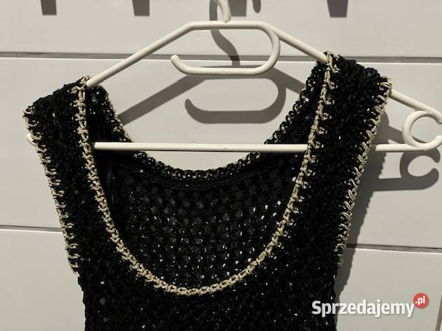 sukienka o wyglądzie szydełkowej robótki hm xs Toruń sprzedam