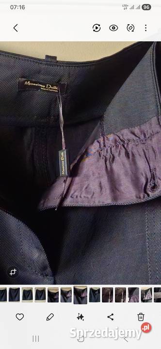 Massimo Dutti spódnica z lnem rozmiar 3840 czarny Spódnice i sukienki Lublin