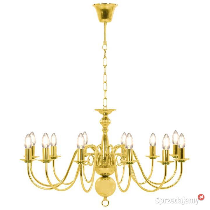 vidaXL Żyrandol złoty 12 żarówek E14 SKU281623 mazowieckie Warszawa sprzedam