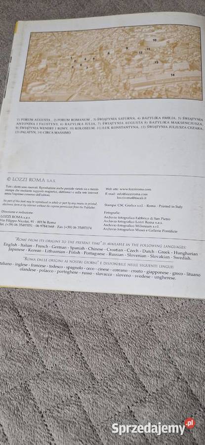 Książka Rzym założenia do naszych czasów Watykan Kraków
