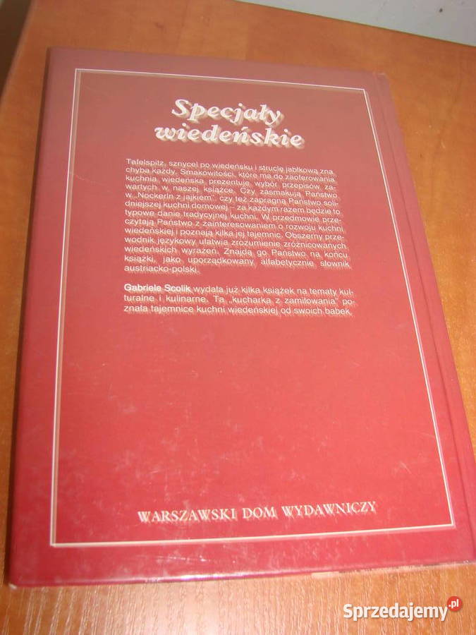 Specjały wiedeńskie G Scolik Poradniki, albumy i reportaże