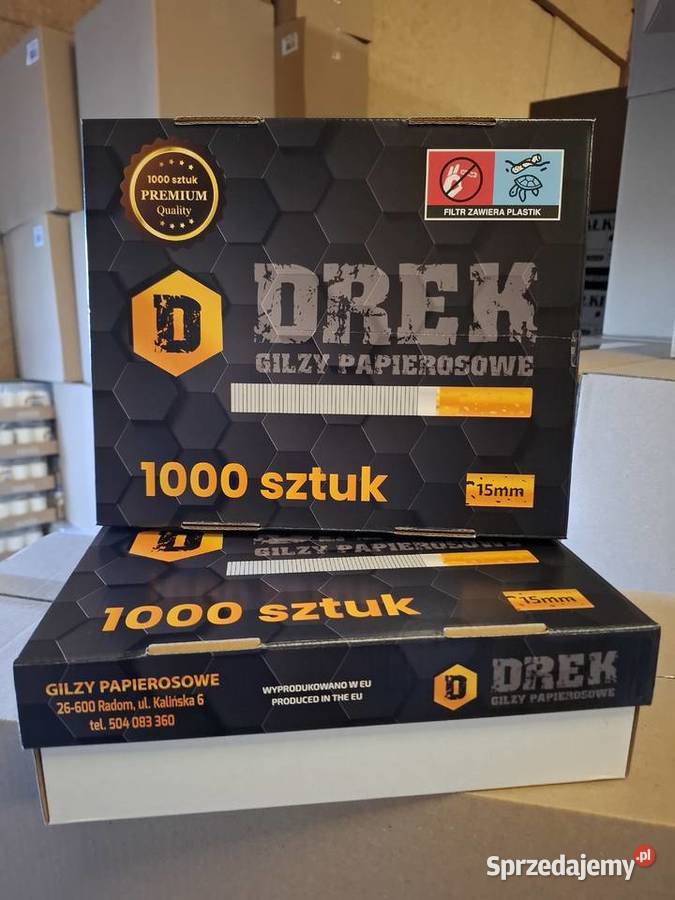 10x Gilzy Tutki Papierosowe DREK Taca 1000 Radom