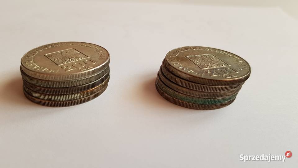 10x 200 XXXlecia PRL 1974 mapka Ag srebro 625 Numizmatyka Dąbrowa Górnicza