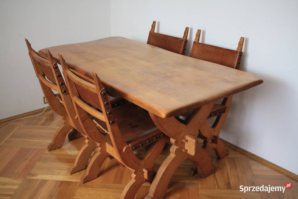 Stół jadalniasalon komplet krzeseł STYLOWE