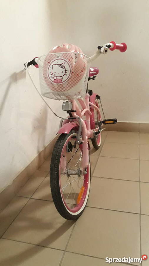 Rower dziecięcy rowerek HELLO KITTY różowy KASK różowy