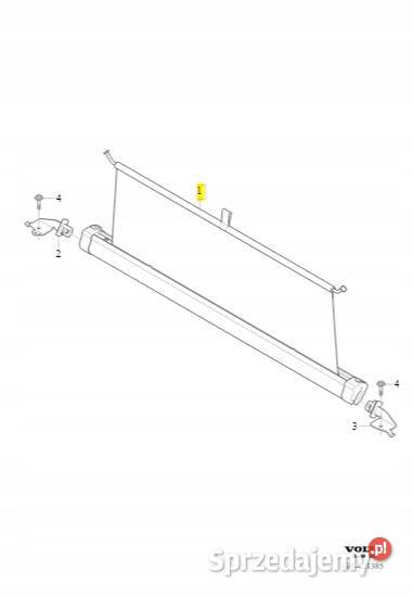 VOLVO V90 II oryginalna pionowa siatka bagaznika Bielany Wrocławskie