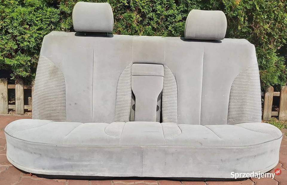 Kanapa szara welurowa podgrzewana Mercedes W126 Warszawa