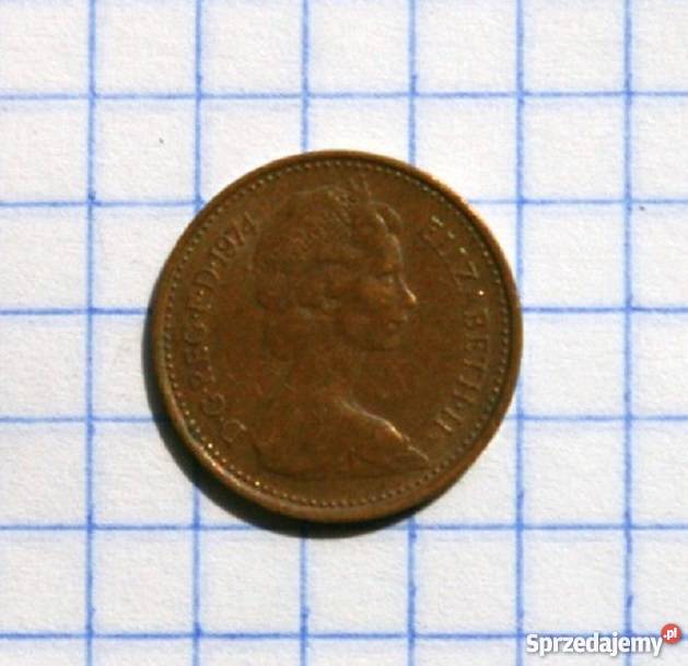 12 PENNY PÓŁ PENSA 1974 WIELKA BRYTANIA lubelskie Piszczac