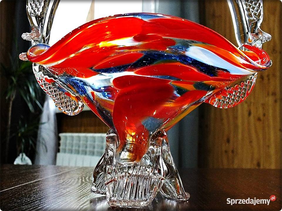 Szklany kolorowy Koszyk 27 Koszyczek Ząbkowice lubuskie Żary sprzedam