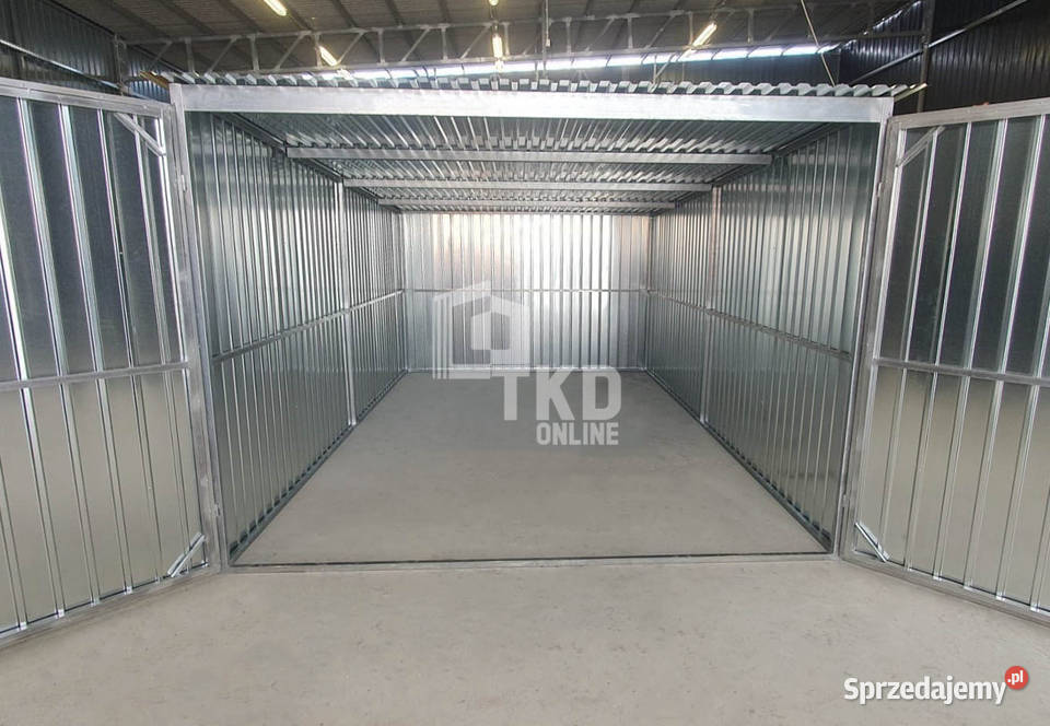 Garaż blaszany 3x5m brama dwuskrzydłowa ocynk Sprzedaż Kościerzyna sprzedam